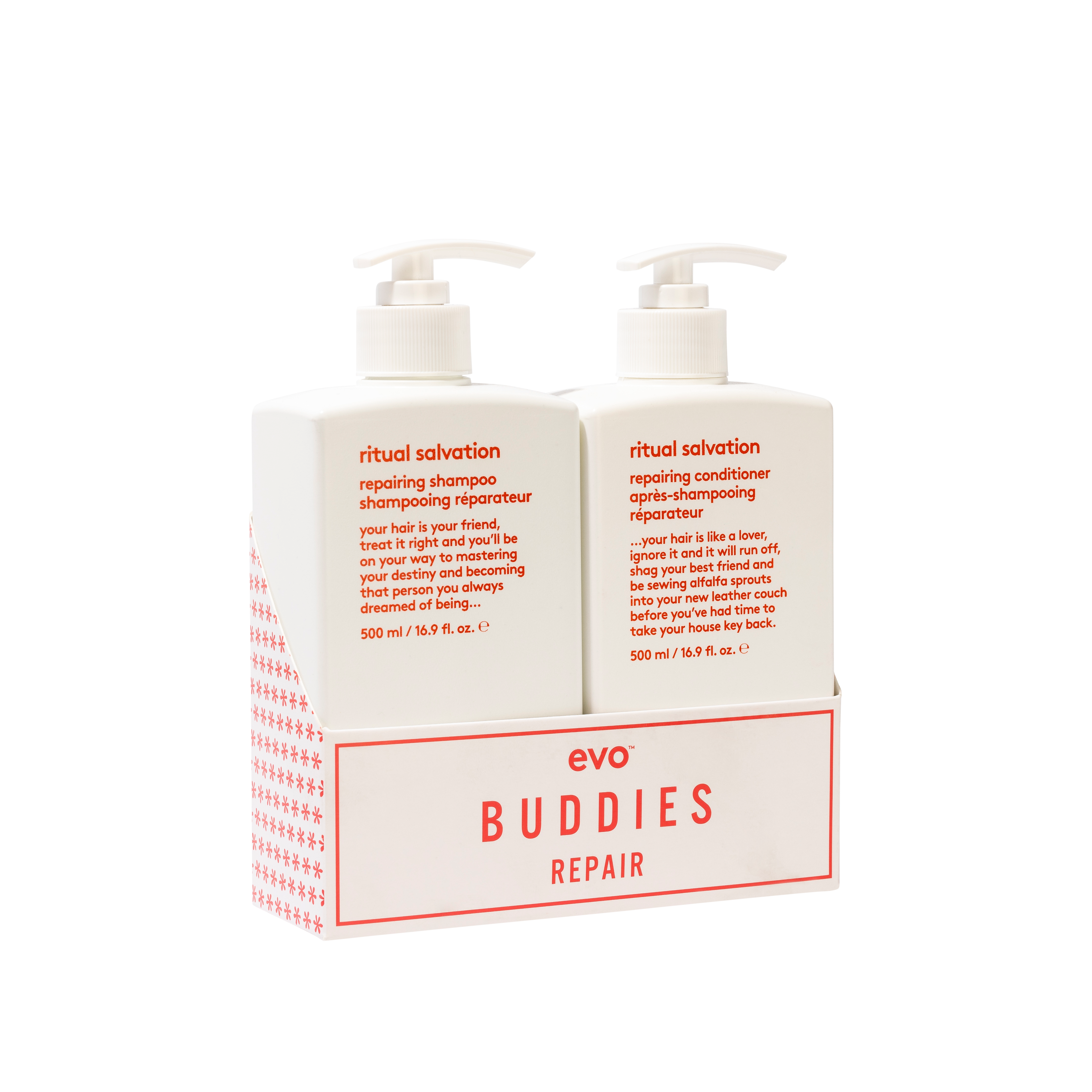 evo buddies repair: ritual salvation šampūnas + kondicionierius