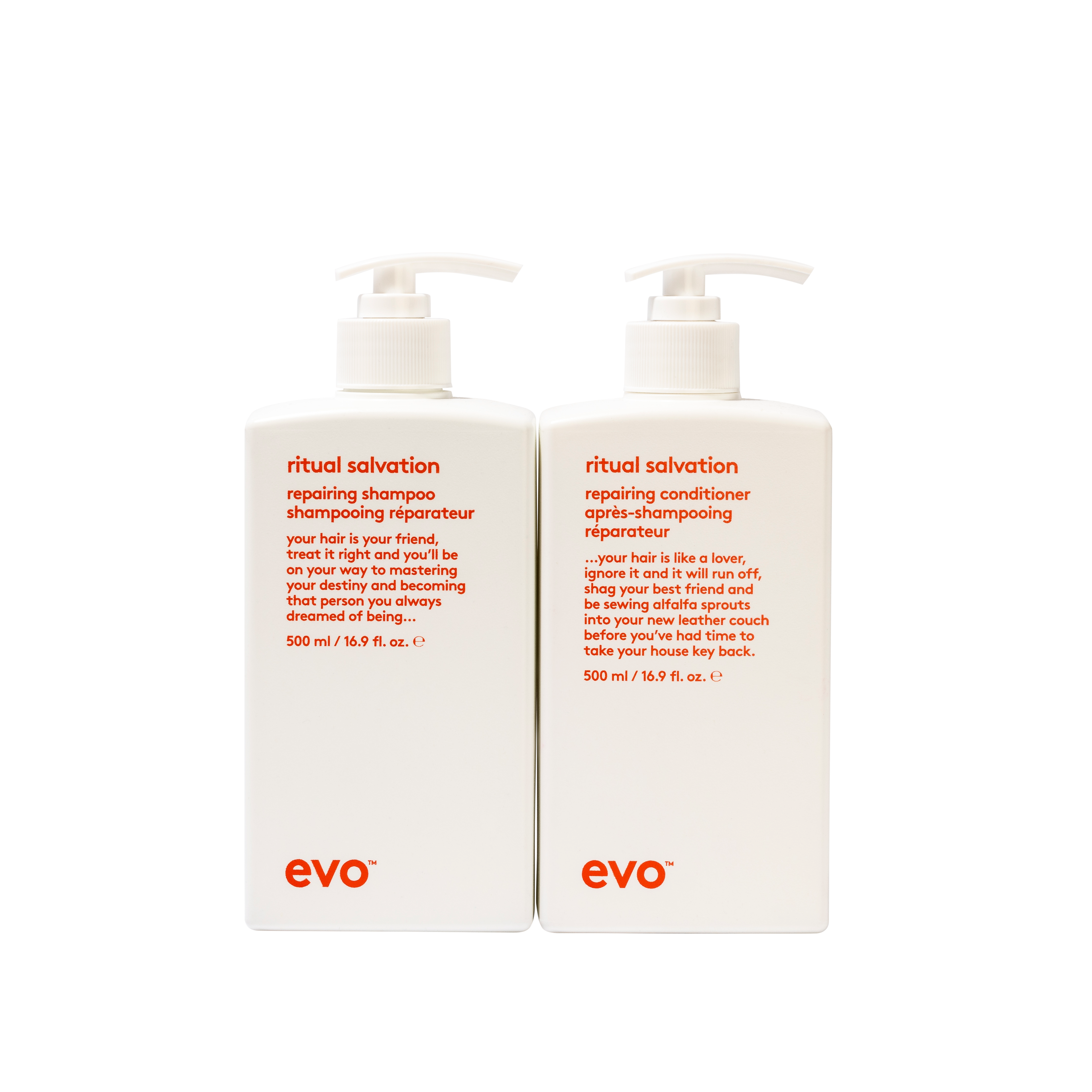 evo buddies repair: ritual salvation šampūnas + kondicionierius