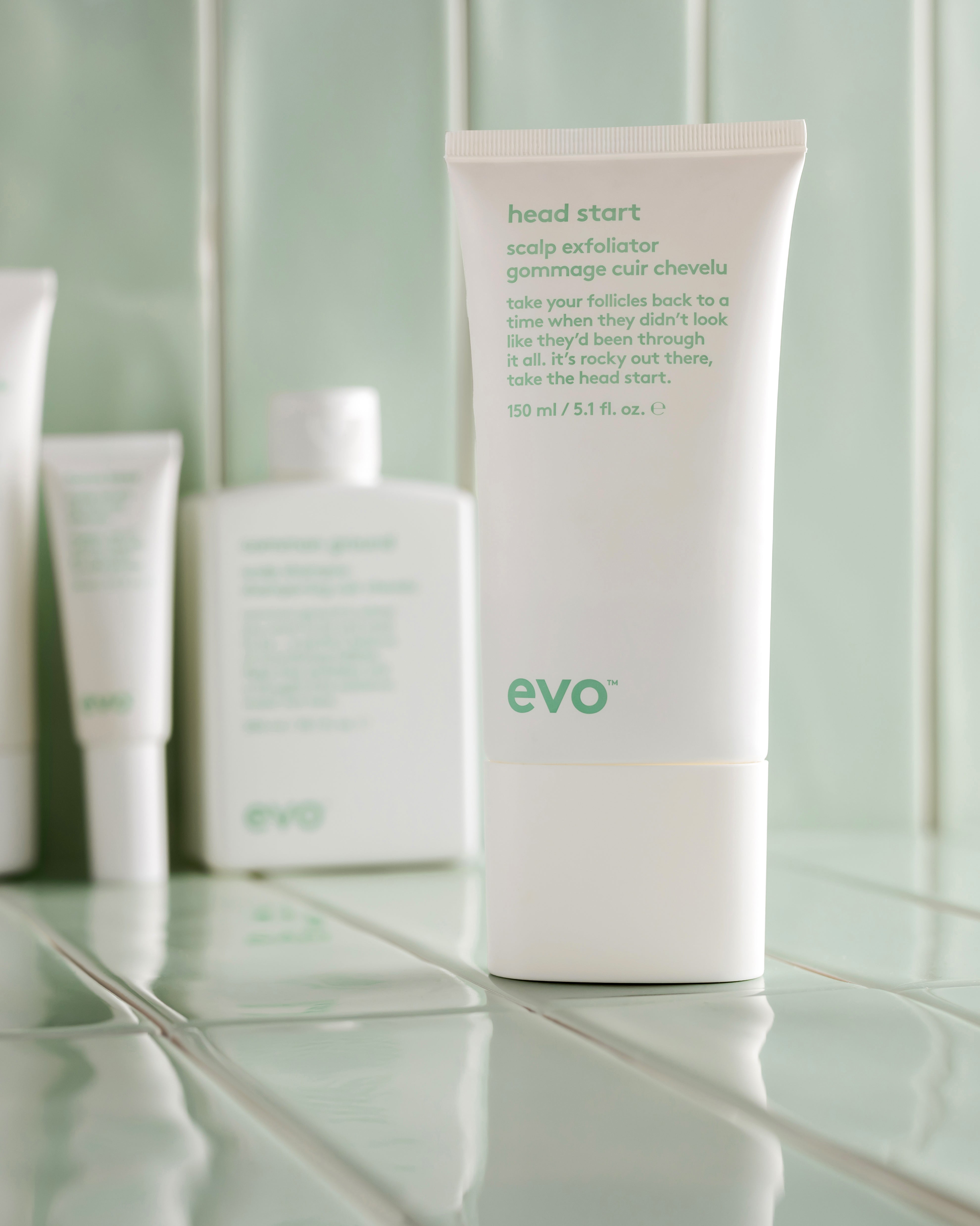 evo head start scalp galvos odos šveitiklis