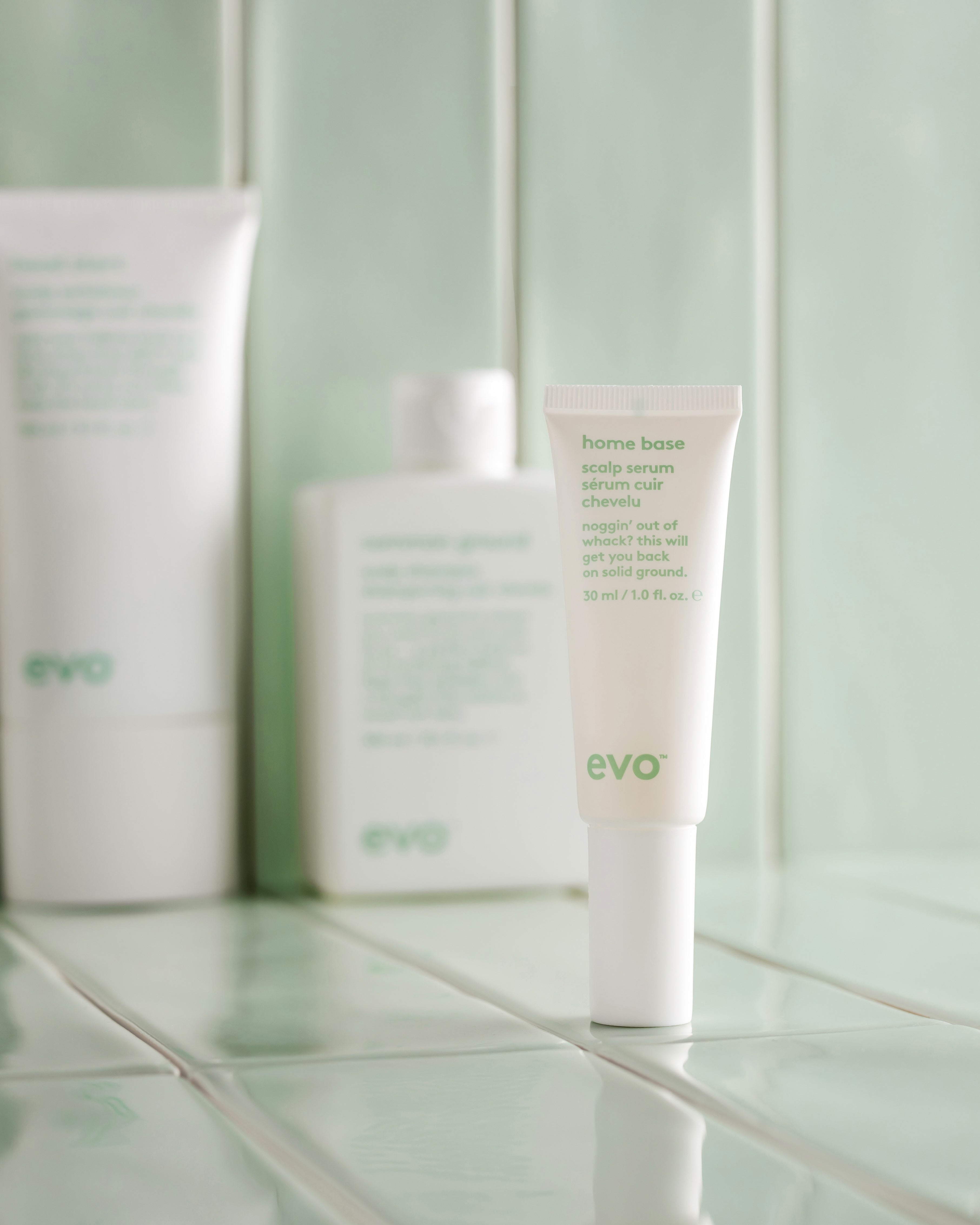 evo home base scalp galvos odos serumas
