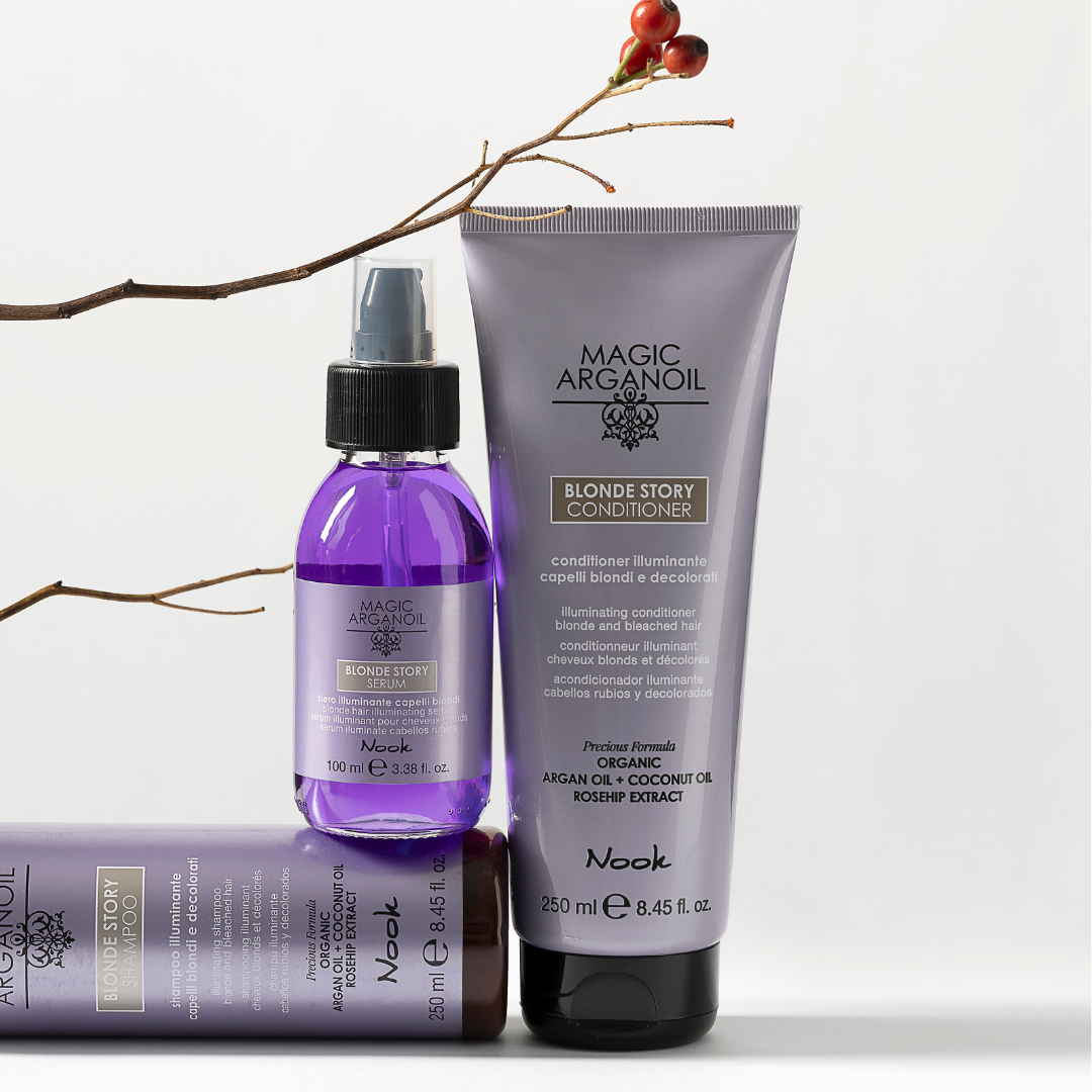 Nook Magic Arganoil BLONDE STORY kondicionierius šviesiems plaukams
