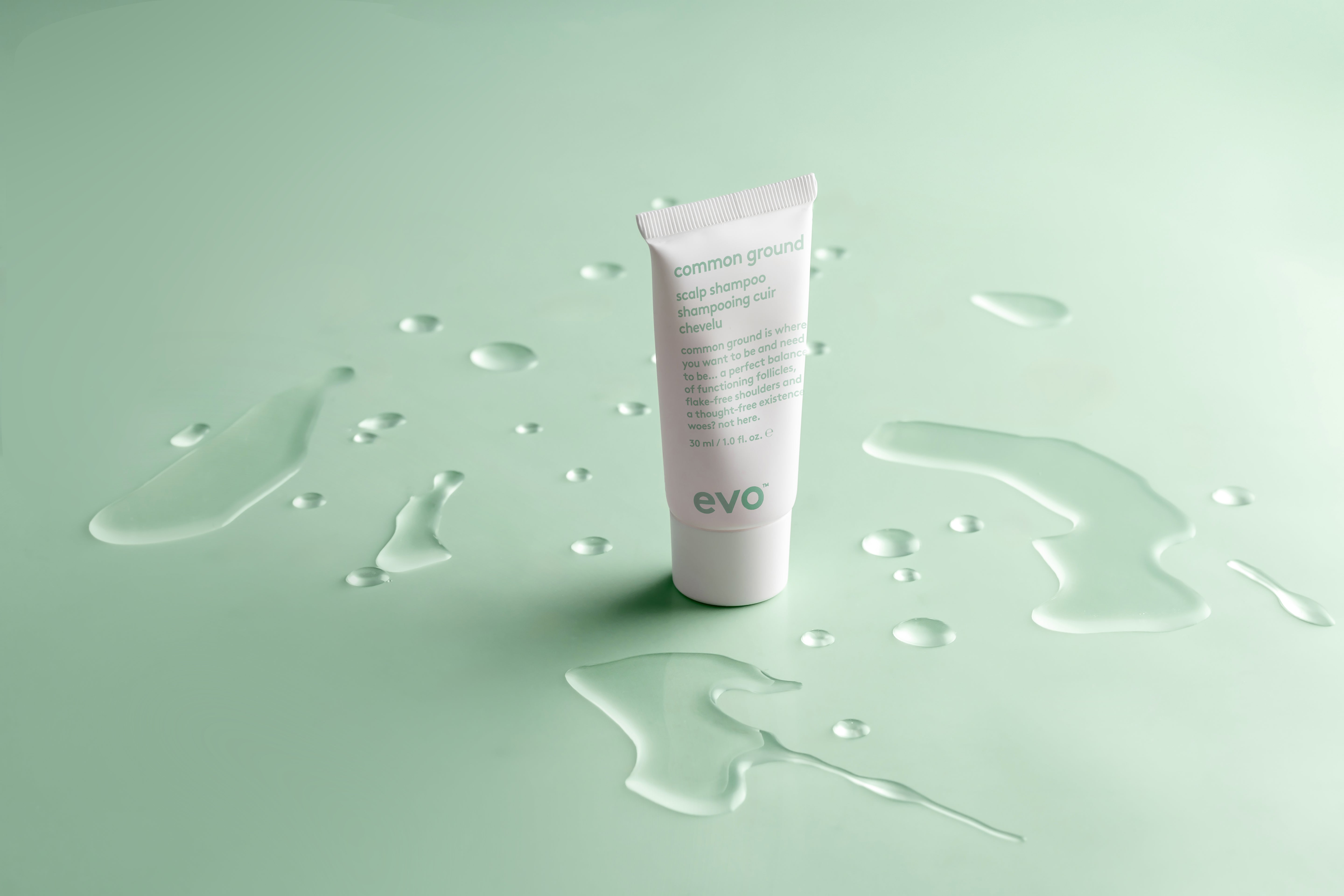 evo common ground scalp mini šampūnas jautriai odai