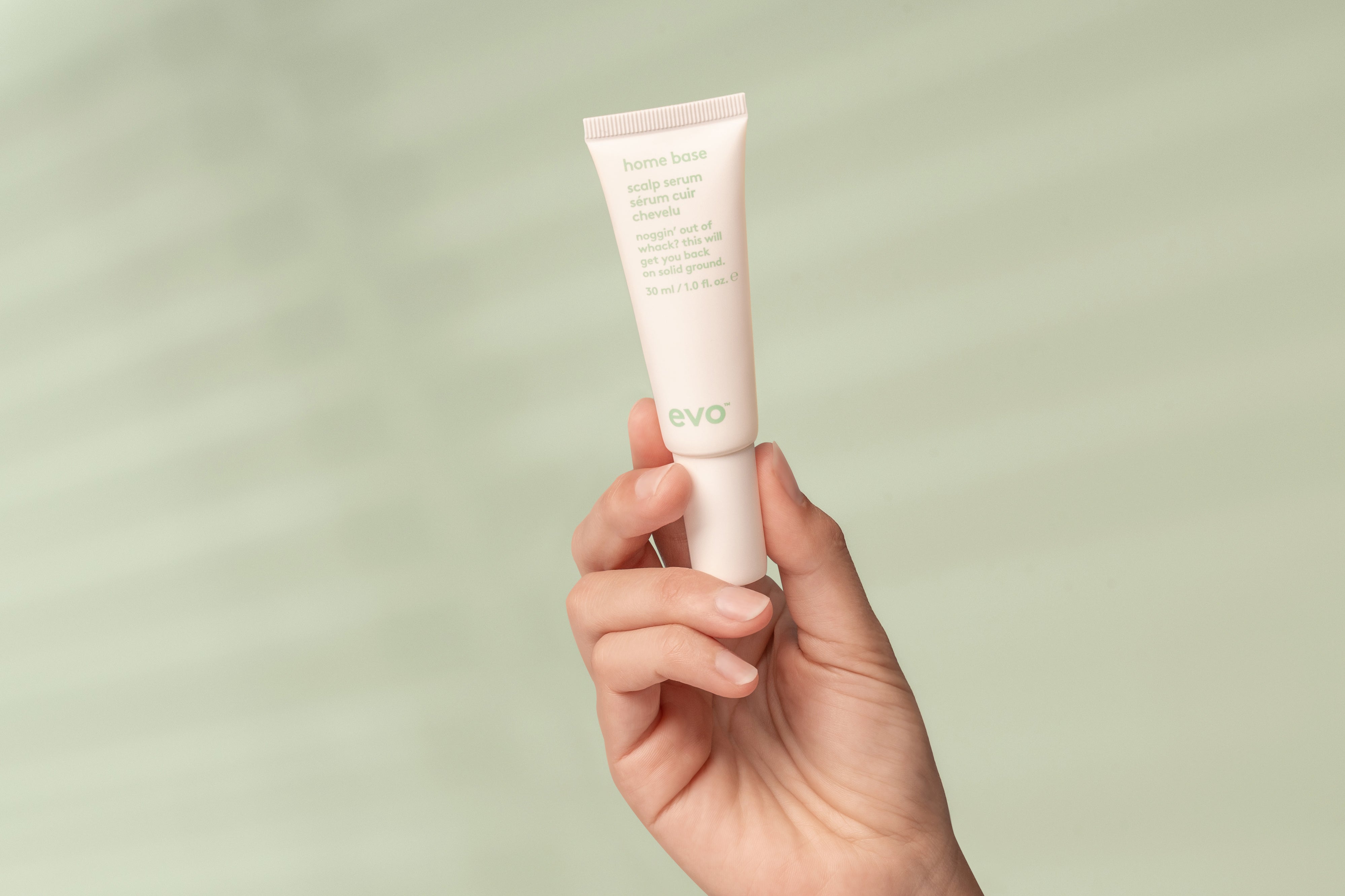 evo home base scalp galvos odos serumas