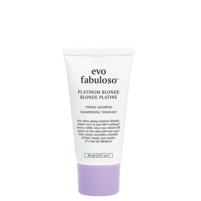 evo fabuloso platinum blonde mini tonuojantis šampūnas