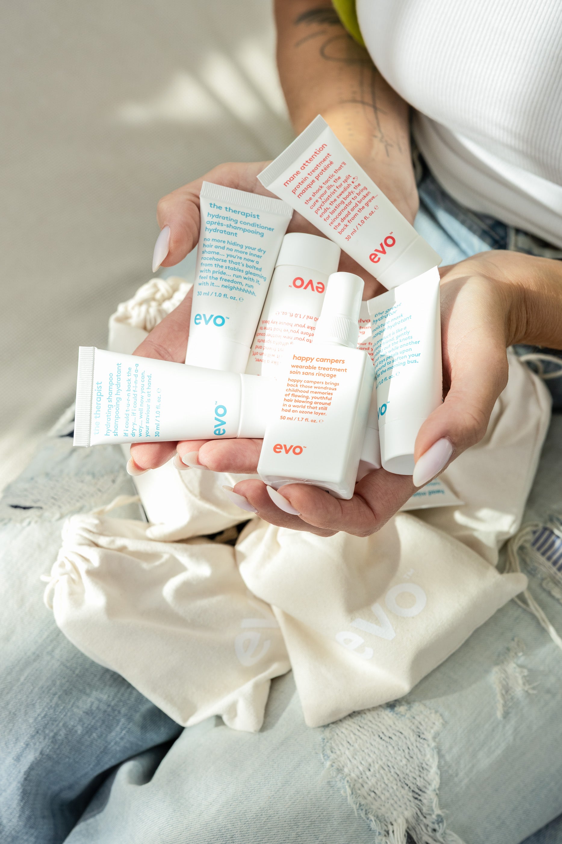 the hydrate introduction: mini the therapist šampūnas + kondicionierius + kaukė + head mistress kremas