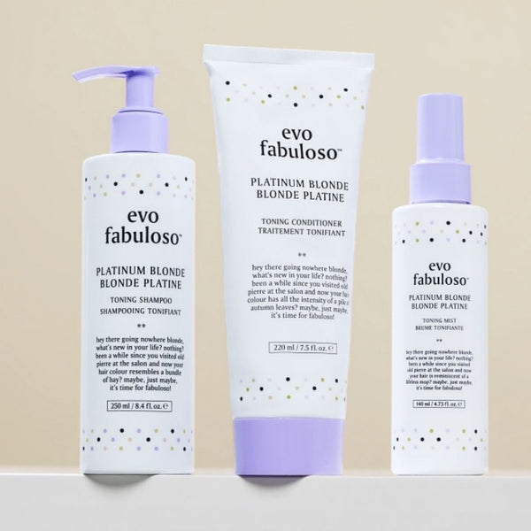 evo fabuloso platinum blonde spalvos palaikymo kondicionierius