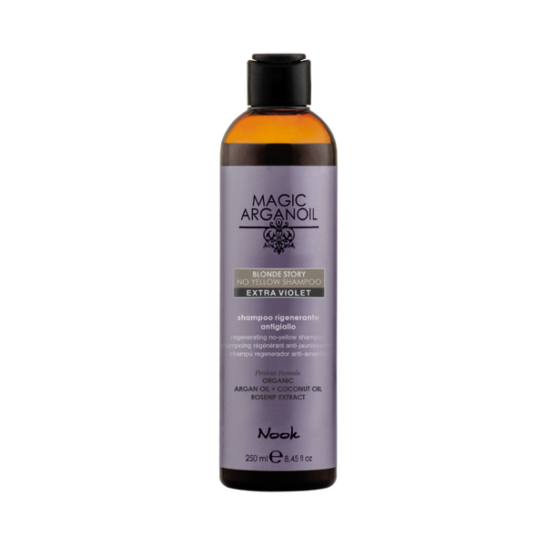 Nook Magic Arganoil BLONDE STORY NO YELLOW tonuojantis šampūnas