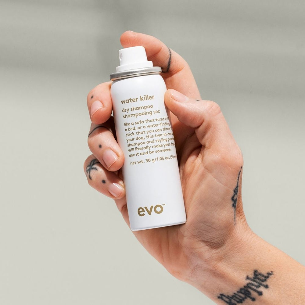 evo water killer mini sausas šampūnas