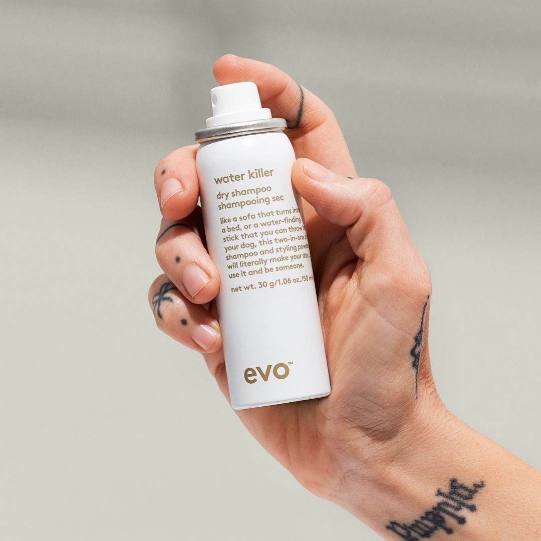 evo water killer mini sausas šampūnas