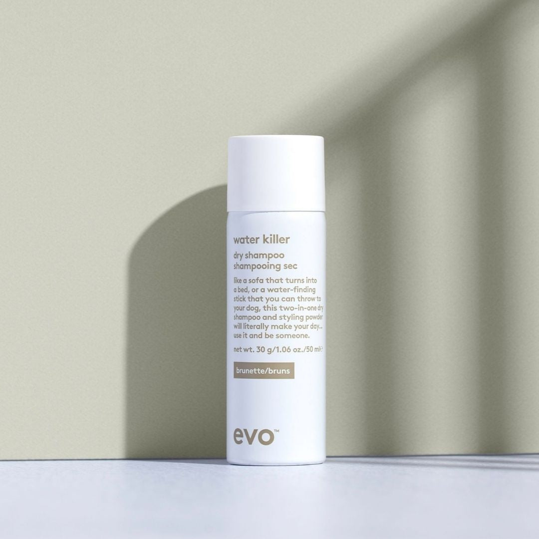 evo water killer mini sausas šampūnas brunetėms