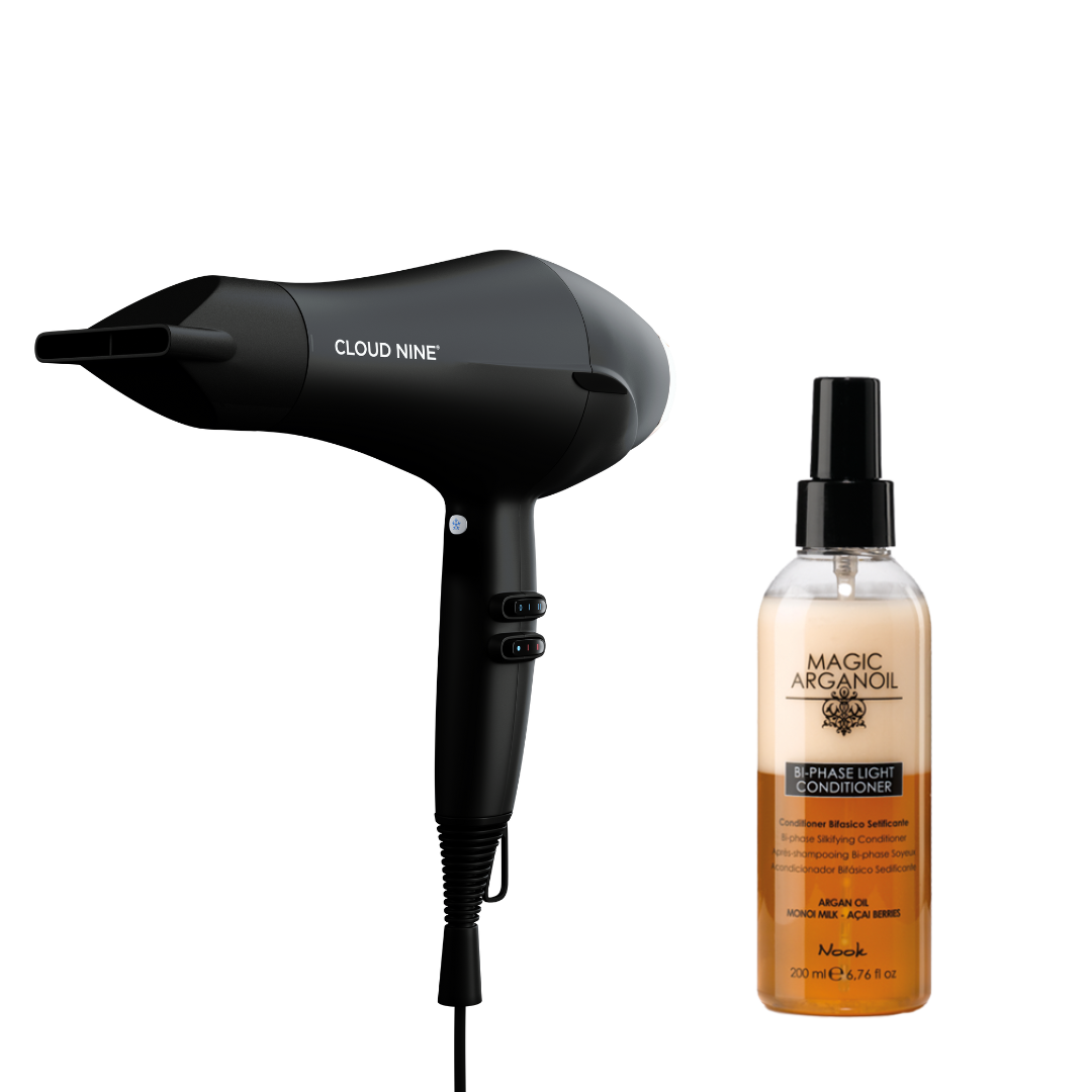 Cloud Nine rinkinys "Airshot & Magic arganoil dvifazis kondicionierius”