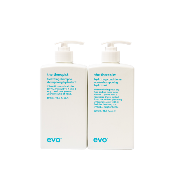 evo buddies hydrate: the therapist šampūnas + kondicionierius