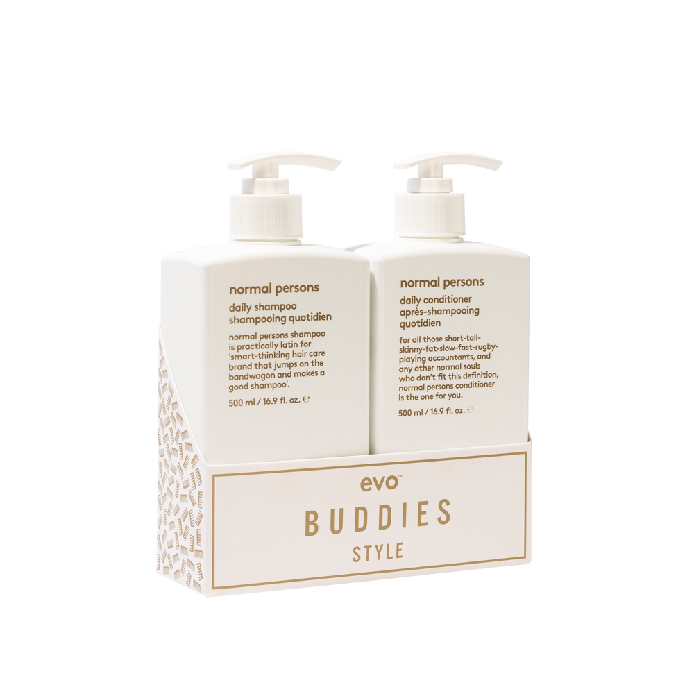 evo buddies style: normal persons šampūnas + kondicionierius