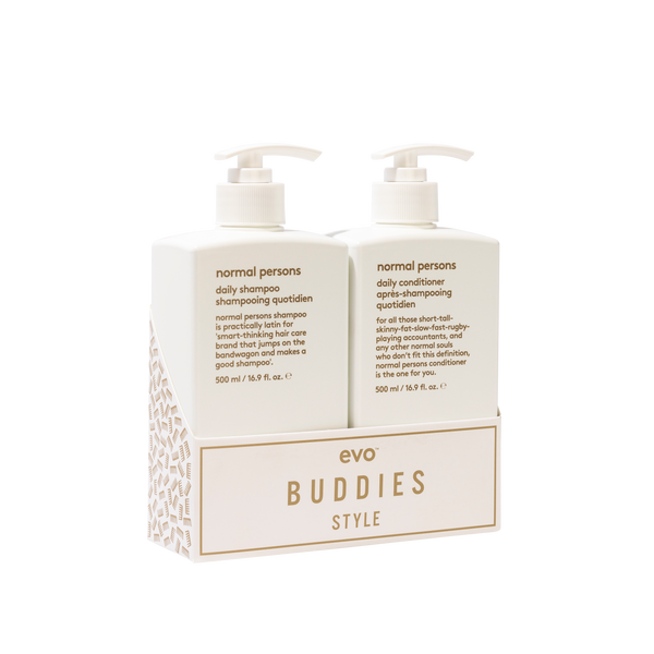 evo buddies style: normal persons šampūnas + kondicionierius