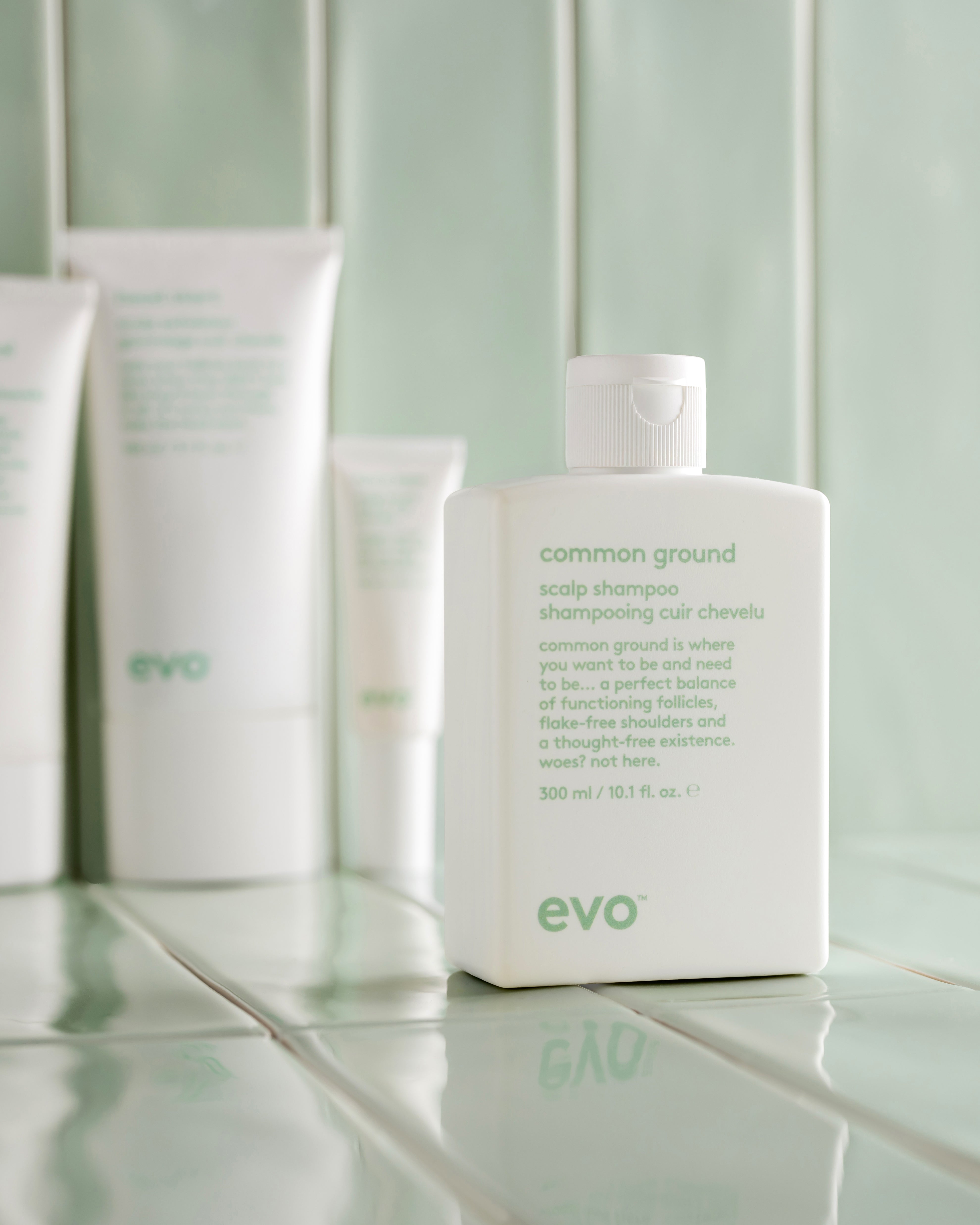 evo common ground scalp šampūnas jautriai odai