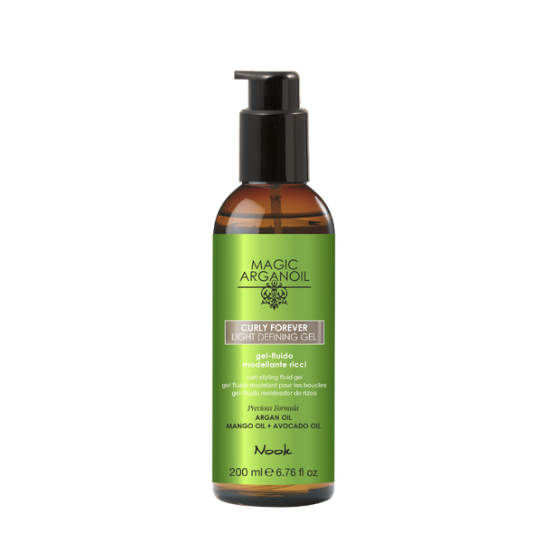 Nook Magic Arganoil CURLY FOREVER lengvos fiksacijos garbanų formavimo gelis