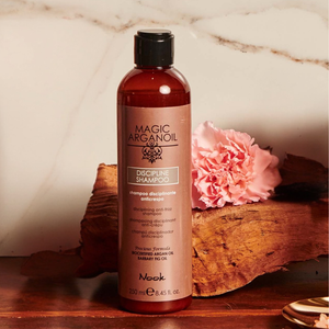 Nook Magic Arganoil DISCIPLINE šampūnas besišiaušiantiems plaukams