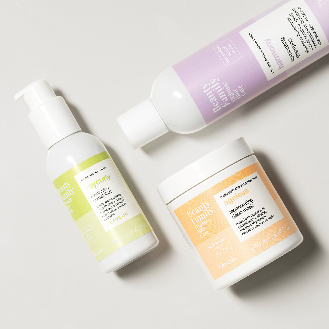 Nook MYCURLY nenuskalaujamas fluidas garbanotiems plaukams