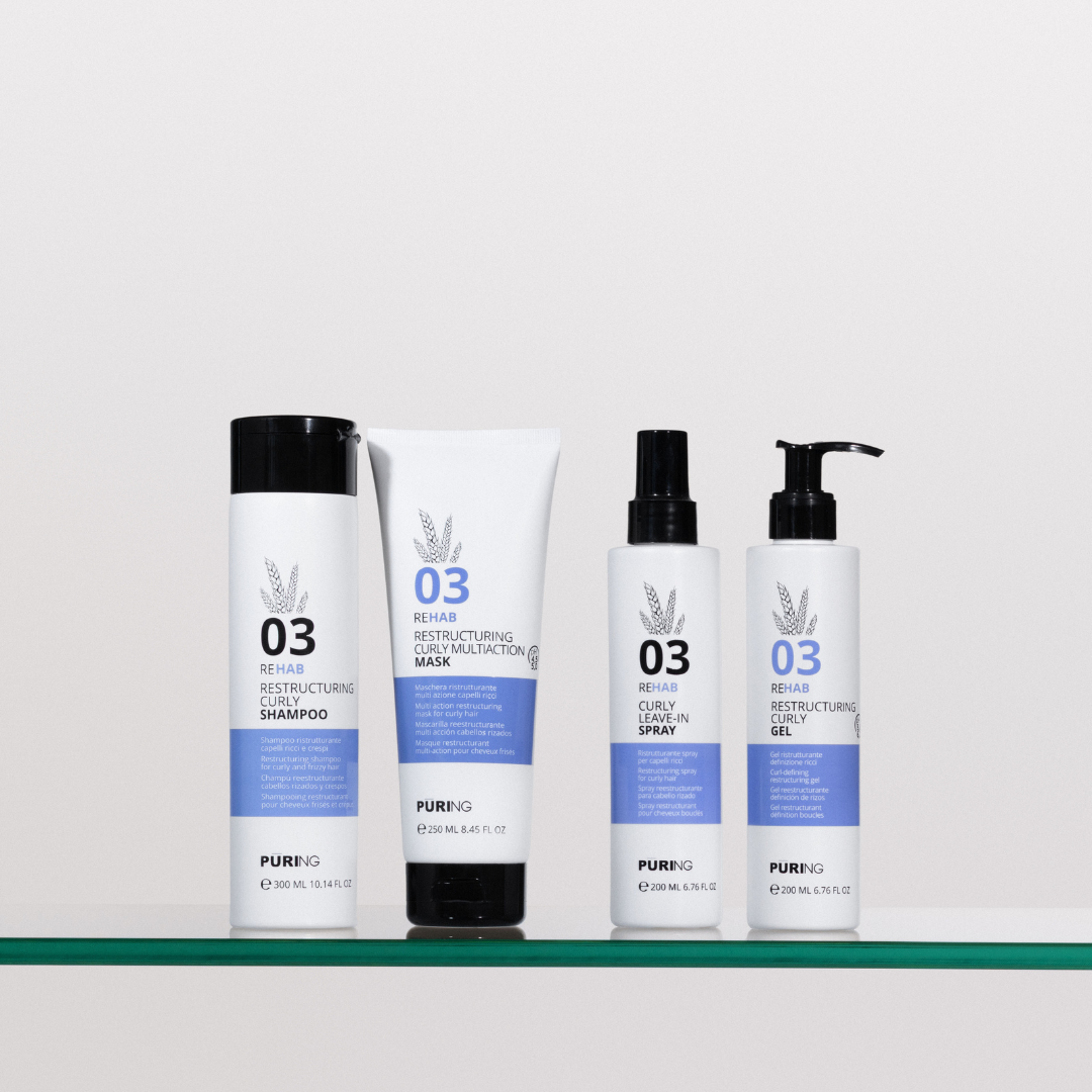 Puring REHAB struktūrą atkuriantis garbanotų plaukų šampūnas