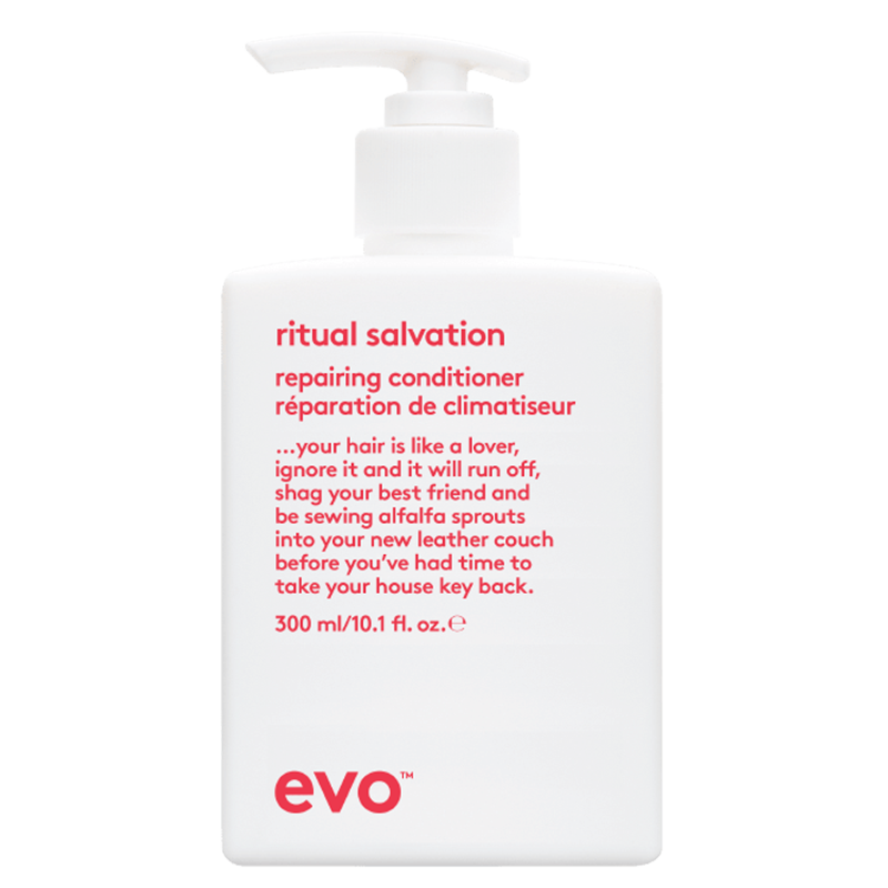 evo unconditional love repair: ritual salvation šampūnas + kondicionierius + mane attention kaukė + kosmetinė