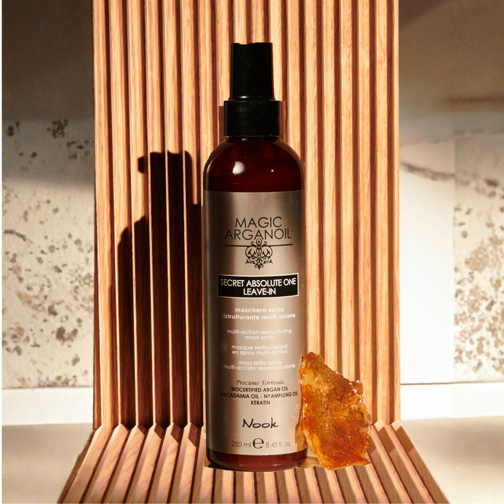 Nook magic arganoil LEAVE IN struktūrą atkurianti nenuskalaujama kaukė