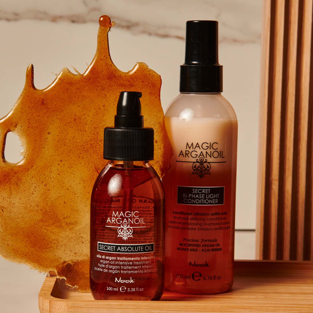 Nook Magic Arganoil SECRET dvifazis nenuskalaujamas kondicionierius