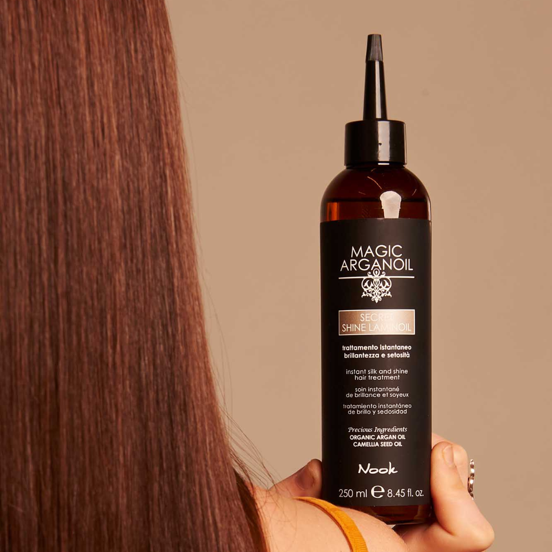 Nook Magic Arganoil SECRET SHINE LAMINOIL laminavimo aliejus