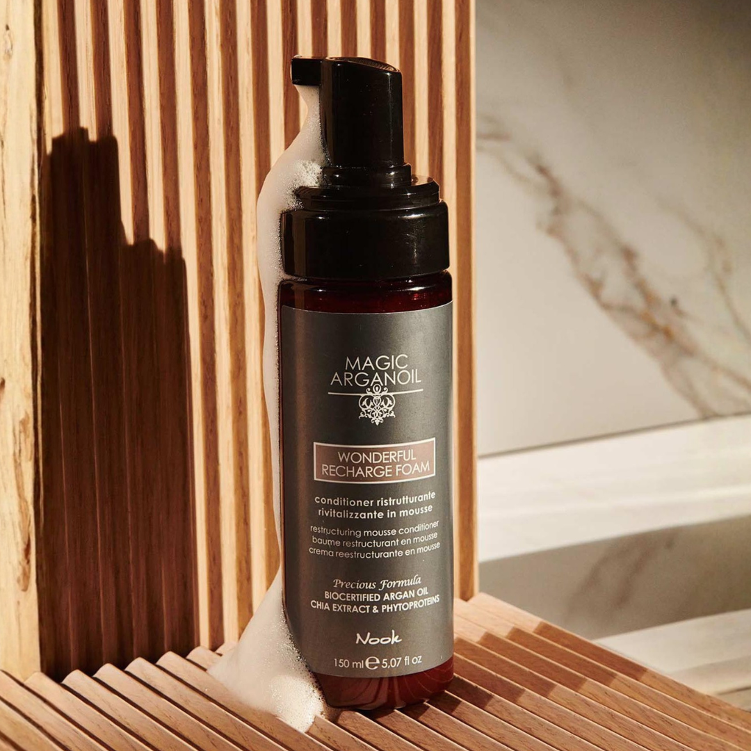 Nook Magic Arganoil WONDERFUL FOAM atkuriantis putų pavidalo kondicionierius