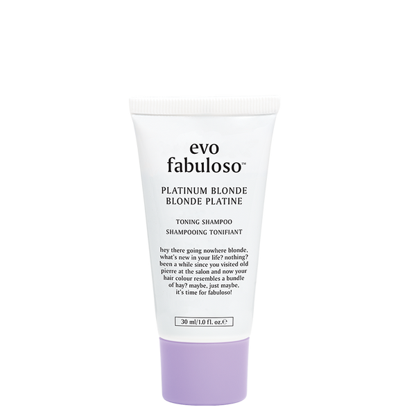 evo fabuloso platinum blonde mini tonuojantis šampūnas